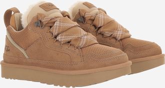 UGG Womens Sneakers Lowmel Leather Beige Wool Trainers