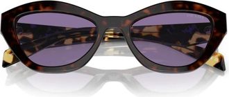 Prada Pra 02S 17N50B Zonnebrillen - Dames - Zonnebrillen - Veelkleurig - 52 MM - Accessoires