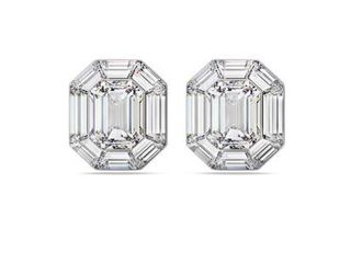 Swarovski Lucent Clip Earrings Aluminium Crystal
