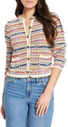 Nic+Zoe Coastal Knit Cardigan in Neutral Multi at Nordstrom Rack, Size X-Large
