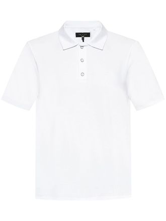Rag & Bone Pima cotton polo shirt - White
