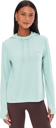 Columbia Sun Trektm Hoodie II Womens Sweatshirt Marine Light : 2XL, Cotton/Elastane/Lycra