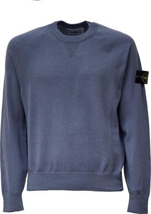 Stone Island Triangular Insert Ribbed Knit Sweater