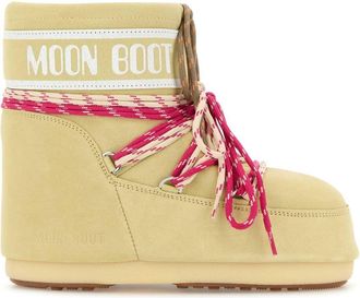 Moon Boot Moon Boot Cream Suede Icon Low Ankle Boots