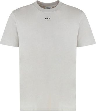 Off-white Off- Cotton Mens T-Shirt