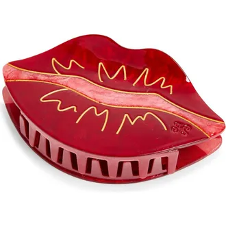 Frasier Sterling Red Kiss Claw Clip at Nordstrom
