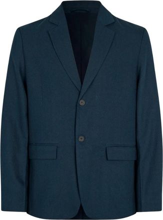 Sams&oslash;e & Sams&oslash;e Klassieke Blazer met Enkele Knoopsluiting - Heren - Blazers - Blauw - M - Jassen