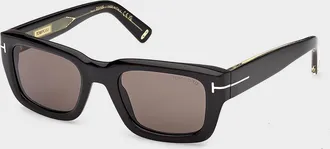 Tom Ford Icon 52mm Acetate Rectangular Sunglasses