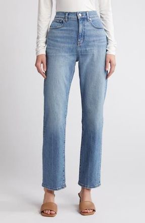 Madewell The 90s Creased High Waist Straight Leg Jeans in Rondell Wash at Nordstrom Rack, Size 24