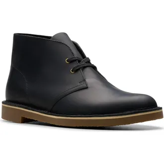 Clarks Shepton Chukka Boot in Black Leather at Nordstrom Rack, Size 9.5