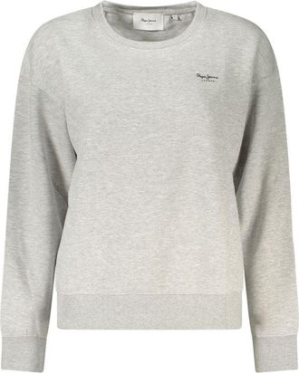 Pepe Jeans London Grigio Katoenen Dames Sweatshirt