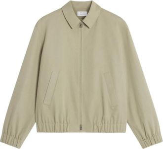Maison Kitsun&eacute; Half Zip Comfort Sweatshirt - Heren - Zomerjassen - Beige - M - Katoen - Jassen