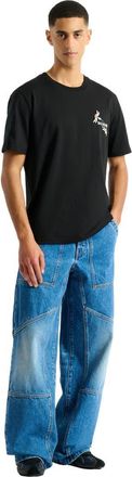 Balmain Embroidered Balmain Insect T-shirt in Black at Nordstrom, Size X-Large