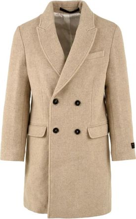 Liu Jo Brush Doble Coat - Heren - Mantel - Beige - L - Jassen