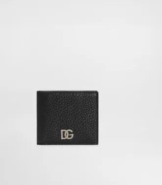 Dolce & Gabbana Calfskin Wallet With Logo - Man Wallets And Small Leather Goods Black Onesize