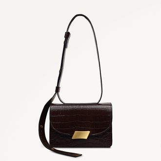 Radley London Dark Oak Small Flapover Shoulder Bag The Belsize AW25 Radley London