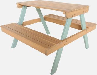 Sweeek Mesa Infantil De Picnic De Madera De 2 Plazas