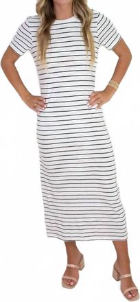 Sanctuary Perfect Tee Maxi Dress In Black And White