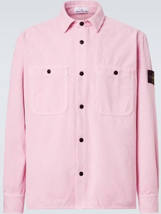 Stone Island Compass cotton corduroy overshirt