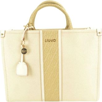 Liu Jo Tassen, Dames, Beige, ONE Size, Beige combi stof