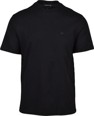 Emporio Armani Black Cotton Mens T-shirt
