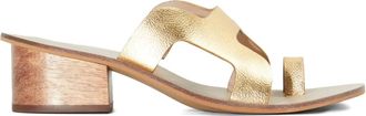 Osklen Cal&ccedil;ad&atilde;o heeled sandals - Gold