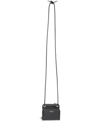 Saint Laurent Leren portemonnee - Zwart