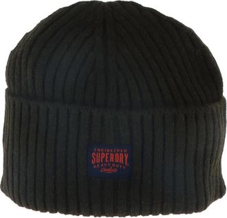Superdry Groene Bedrukte Wol-Polyester Pet - Dames - Hoeden - Groen - ONE Size - Wol - Accessoires