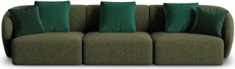 BLOOMINGLOFT 3-Sitzer Designsofa Chiara Chenille