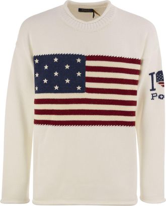 Polo Ralph Lauren I Heart Polo Shirt With Flag