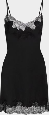 Natori Enchant Silky Lace-Trim Chemise