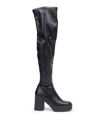 8 by YOOX KNEE-HIGH PLATFORM BOOTS