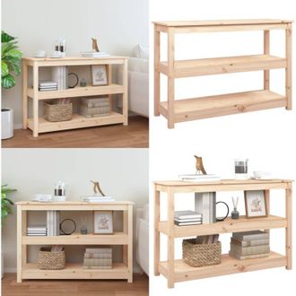 vidaXL Tavolo Consolle 110x40x74 cm in Legno Massello di Pino - Tavolo da ingresso - Tavolo da salotto