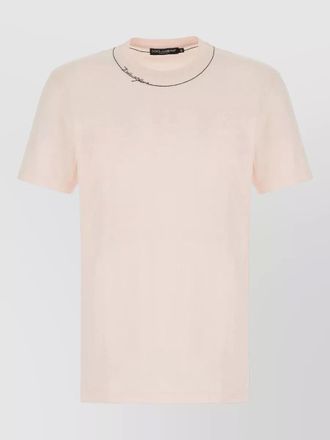 Dolce & Gabbana cotton crew neck short sleeve t shirt