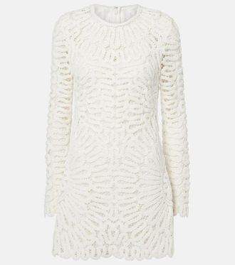 SIMKHAI Mccall crochet cotton minidress