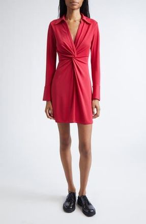 Cinq &agrave; Sept McKenna Matte Jersey Minidress in Burgundy Plum at Nordstrom Rack, Size 10