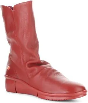 Softinos Rott Wedge Boot in 001 Red Smooth Leath at Nordstrom Rack, Size 7-7.5Us / 38Eu