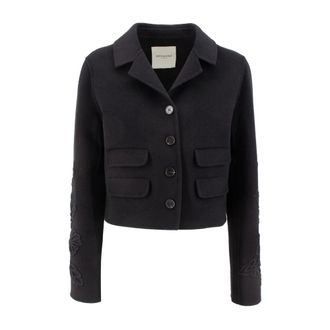 Ermanno Scervino Dames, Jassen, Zwart, Maat: M Wol