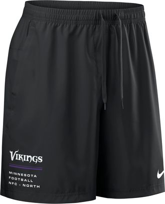 Nike Minnesota Vikings Nike Mens NFL Woven Shorts in Black | 04PW00A9M-YSJ