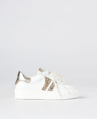 Twinset Sneakers in pelle con glitter