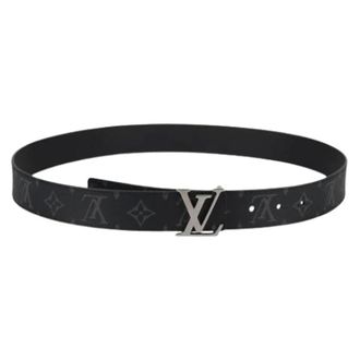 Louis Vuitton Pre-owned Canvas Belt - female - Louis Vuitton Vintage - Vintage Belts - Black - ONE SIZE - Pre-owned