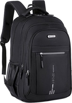 Generic Travel Laptop Backpack For Men Women Slim Business Backpack College School Backpack Fit 15.6 Canvas Laptop Backpack for Women (Black, One Size)