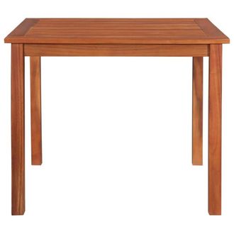 Berkfield Home Garden Table 85x85x74 cm Solid Acacia Wood in Brown | Size: 85 x 85 x 74 cm