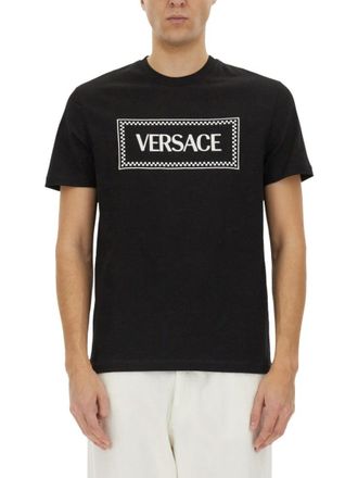 Versace T-Shirt With 90S Vintage Embroidered Logo