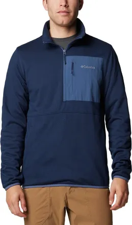 Columbia Hike Half Zip II Jacket Mens Collegiate Blue Fleece Mock Neck JAX889