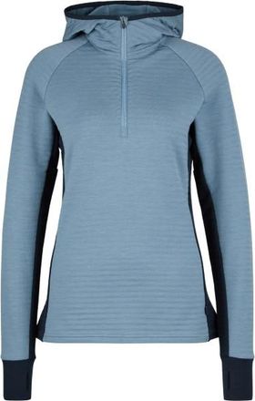 Stoic MerinoFleece260 FlenSt. Half Zip with Hood Merinohoodie f&uuml;r Damen | t&uuml;rkis