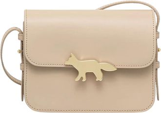 Maison Kitsun&eacute; Edie Bag - Dames - Tassen - Beige - Maat: ONE Size Katoen