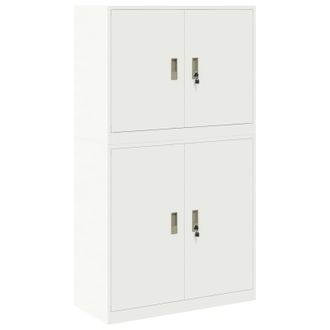 vidaXL Armario De Almacenamiento 2 Uds. 90 X 40 X 160 Cm Acero Vidaxl
