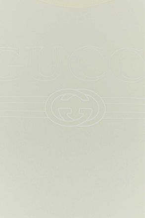 Gucci Womens White Cotton T-Shirt Milkmc Exterior Exterior: T-shirts And Polos