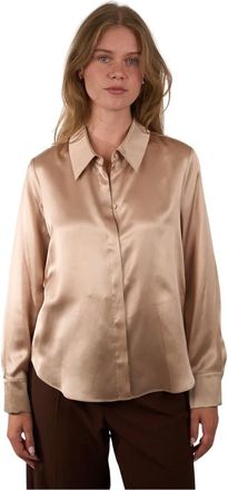 Luisa Cerano Overhemden, Dames, Bruin, 3Xl, Blouses & Shirts